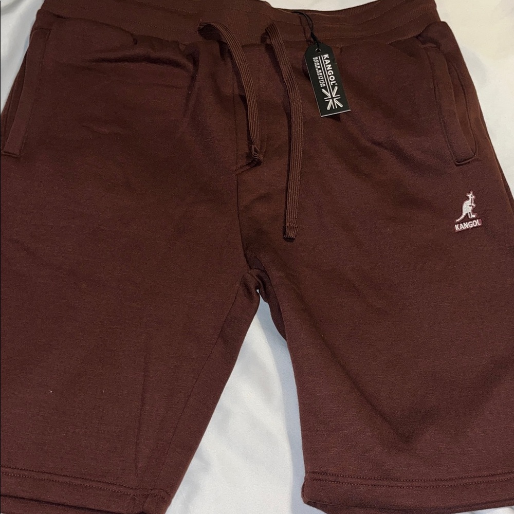 Kangol Men's Dark Brown Athletic Shorts